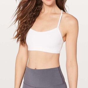 Lululemon Flow Y Bra Nulu in White